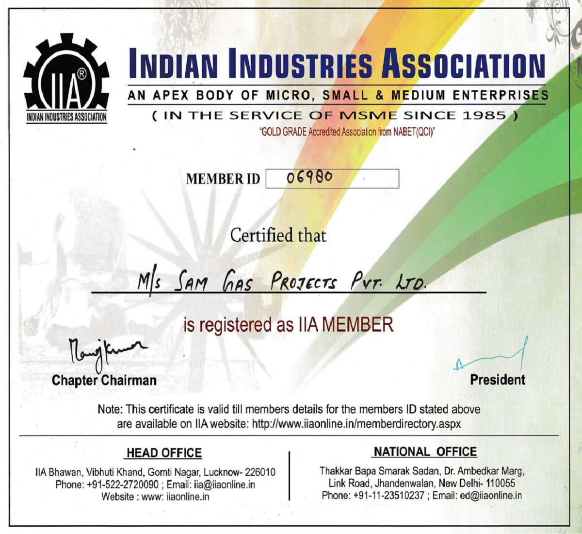 Certificate 2